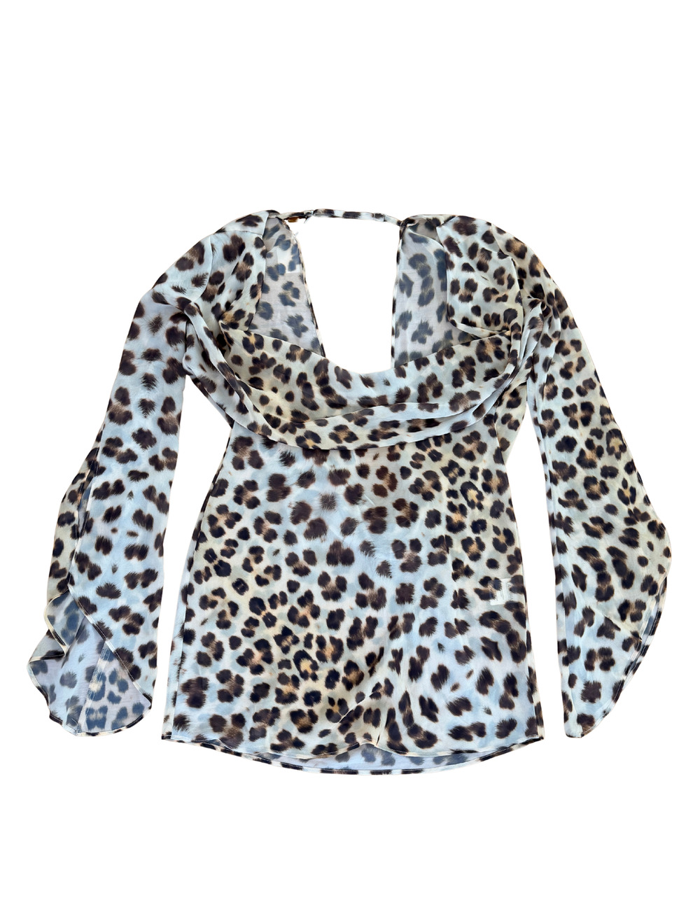 I AM GIA - Cheetah Mini Dress Long Sleeve - XS (Like New)